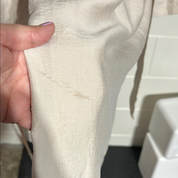 Chico's Light Beige Double-Breasted Trench Coat - Picture 8 of 14